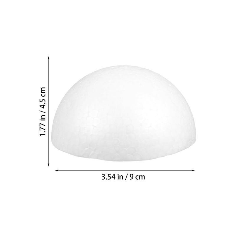 Jucarii, Copii si Bebe - Jucarii si jocuri - Jucarii si jocuri educative - Seturi de artizanat - Set de 15 bile din spuma jumatate, 9 cm, netede, rotunde, din polistiren, bile din spuma semicirculare, M - Infinity.ro