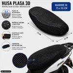 Auto si Moto - Moto - Accesorii moto si consumabile - Husa pentru sa Moto, Scuter, FIXATO, Plasa Respirabila, Design elastic, Antiderapant, Strat dublu, Universal, Negru - Infinity.ro