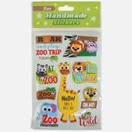 Carti si Birotica - Rechizite - Abtibilduri - Autocolante 3D Animale din Jungla, Set Handmade pentru Copii - Infinity.ro