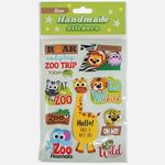 Carti si Birotica - Rechizite - Abtibilduri - Autocolante 3D Animale din Jungla, Set Handmade pentru Copii - Infinity.ro