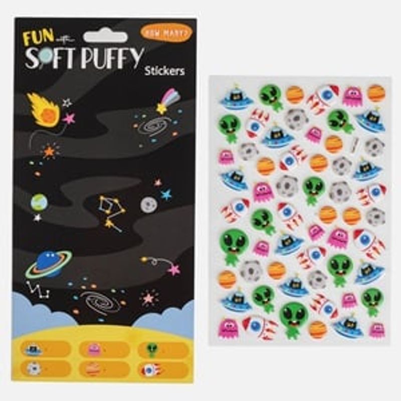 Carti si Birotica - Rechizite - Abtibilduri - Autocolante Soft Puffy cu tematica Spatiu Cosmic - Infinity.ro