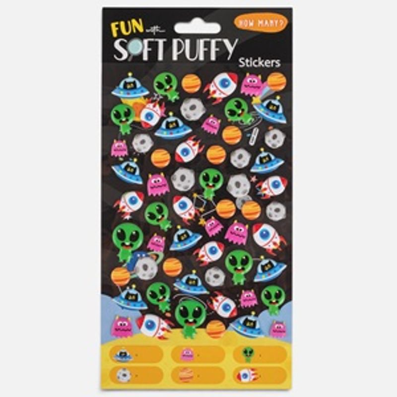 Carti si Birotica - Rechizite - Abtibilduri - Autocolante Soft Puffy cu tematica Spatiu Cosmic - Infinity.ro