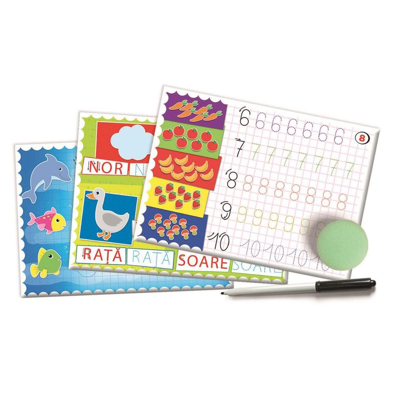 Jucarii, Copii si Bebe - Jucarii si jocuri - Jucarii si jocuri educative - Jocuri si jucarii educative - Joc educativ progresiv pentru scriere multicolor pentru copii de 5 ani+ - Infinity.ro