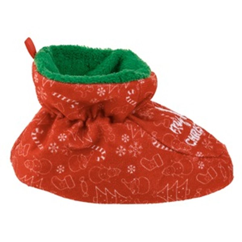 Fashion, accesorii si bijuterii - Copii - Incaltaminte copii - Botosei copii - Botosei de Craciun Rosii pentru Bebelusi - My 1st Christmas - Infinity.ro