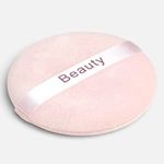 Ingrijire personala si Cosmetice - Machiaj - Aplicatoare si pensule machiaj - Burete rotund pentru pudra, roz nude, diametru 9cm - Infinity.ro