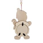 Casa si Gradina - Decoratiuni - Obiecte decorative - Accesorii decorative - Ornament Decorativ de Craciun, Rama Foto din Lemn, Om de Turta Dulce Baiat, 10x14cm - Infinity.ro