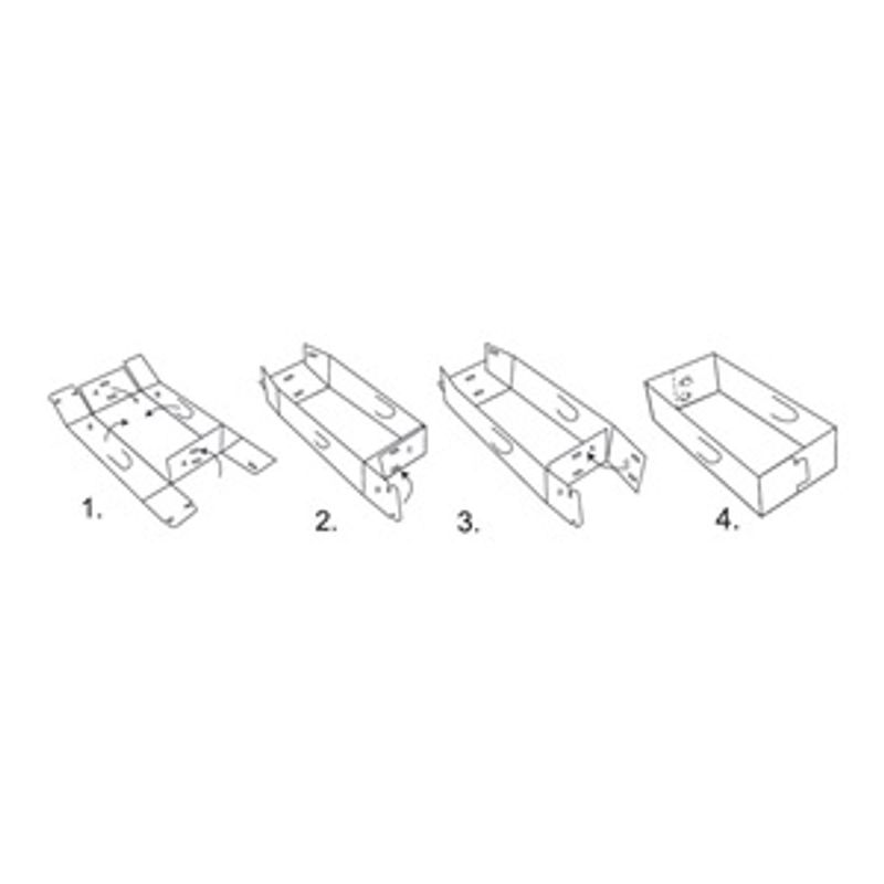 Casa si Gradina - Mobilier - Organizare si depozitare - Organizatoare pentru sertare si dulapuri - Organizator sertare, Set 2 buc, Gri, Plastic, 10.2x30.5x7.6 cm - Infinity.ro