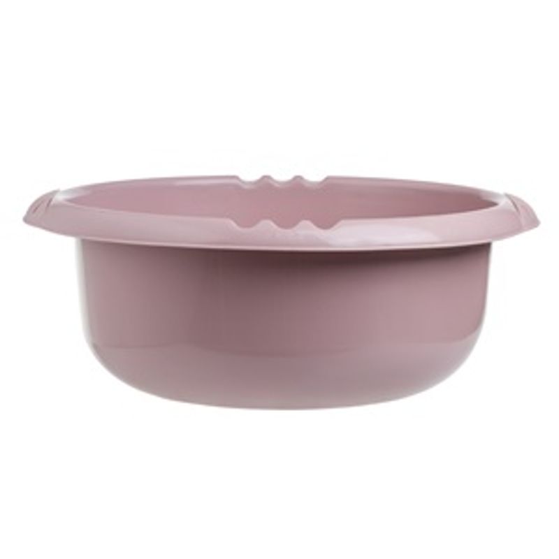 Market - Curatenie si intretinere casa - Produse menaj - Galeti si ligheane - Lighean Rotund din Plastic Roz cu Manere Integrate - Infinity.ro