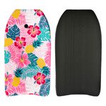 Jucarii, Copii si Bebe - Jucarii si jocuri - Jucarii de exterior - Colaci, ochelari si accesorii inot copii - Placa de inot pentru copii cu model ananas si flori tropicale 84x45 cm - Infinity.ro