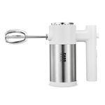 Electronice si Electrocasnice - Electrocasnice bucatarie - Mixere, tocatoare & roboti de bucatarie - Mixere - Mixer de mana Zass ZHM 08, alb - Infinity.ro