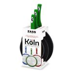 Casa si Gradina - Bucatarie si vesela - Vase pentru gatit - Tigai si seturi - Set tigai antiaderente din aluminiu turnat sub presiune Zass Gourmet ZG-ZCS 06, verde - Infinity.ro