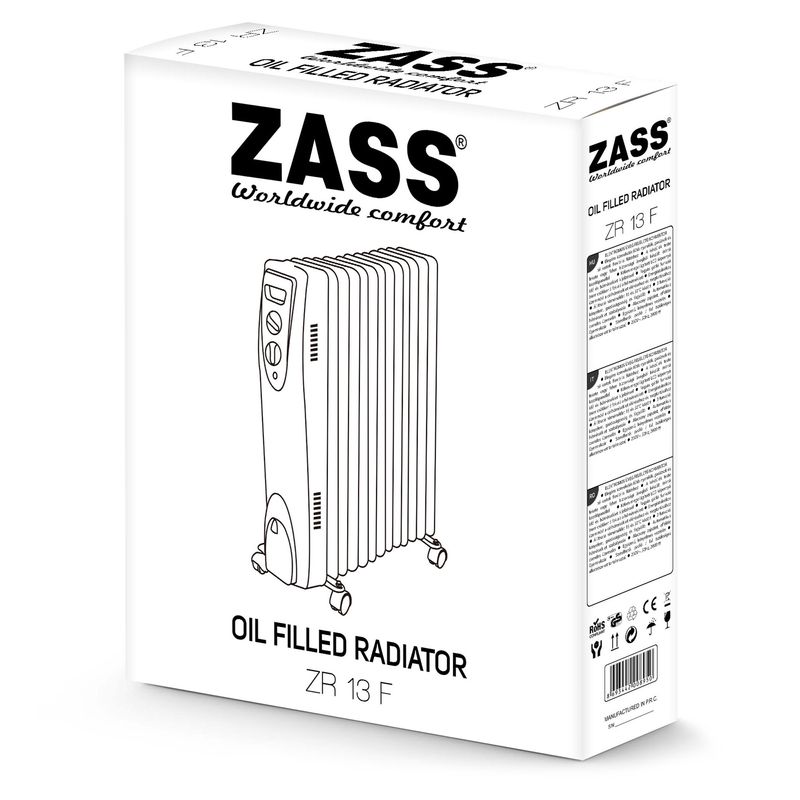 Casa si Gradina/Termice/Climatizare si ventilatie - Calorifer cu ulei Zass ZR 13 F, alb - Infinity.ro