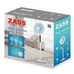 Casa si Gradina/Termice/Climatizare si ventilatie - Ventilator cu picior ajustabil si telecomanda Zass ZFTRA 1609, alb - Infinity.ro
