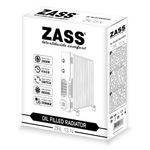 Casa si Gradina - Termice - Climatizare si ventilatie - Calorifer electric cu ulei Zass ZRL 13 N, alb-negru - Infinity.ro