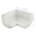 Casa si Gradina - Mobilier - Feronerie si accesorii mobila - Protectie de colt din spuma - 4 bucati, alb - Infinity.ro