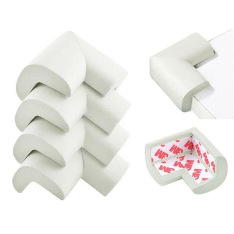 Casa si Gradina - Mobilier - Feronerie si accesorii mobila - Protectie de colt din spuma - 4 bucati, alb - Infinity.ro
