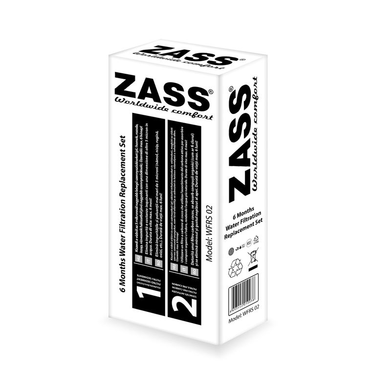 Casa si Gradina - Mobilier - Organizare si depozitare - Dozatoare/dispensere de apa - Set filtre dozator Zass (Sediment si Precarbon) de schimb la 6 luni WFRS 02, alb - Infinity.ro