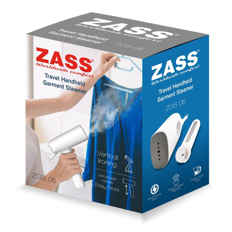 Electronice si Electrocasnice - Ingrijirea tesaturilor - Aparate de calcat cu aburi - Aparat de Calcat Vertical Portabil Zass ZGS 05, alb - Infinity.ro