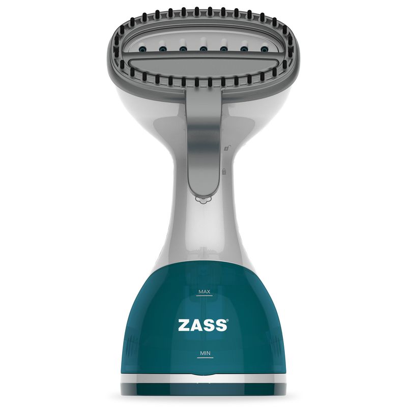 Electronice si Electrocasnice - Ingrijirea tesaturilor - Aparate de calcat cu aburi - Aparat de Calcat Vertical Zass ZGS 01, alb-albastru - Infinity.ro