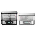 Electronice si Electrocasnice/Electrocasnice bucatarie/Aparate de gatit & desert/Deshidratoare - Deshidrator fructe si legume Trisa Healthy Snack 7772.7510, negru - Infinity.ro