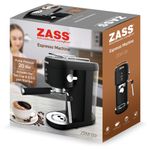 Electronice si Electrocasnice - Electrocasnice bucatarie - Preparare bauturi - Espressoare - Espressor cafea slim Zass ZEM 09, negru - Infinity.ro