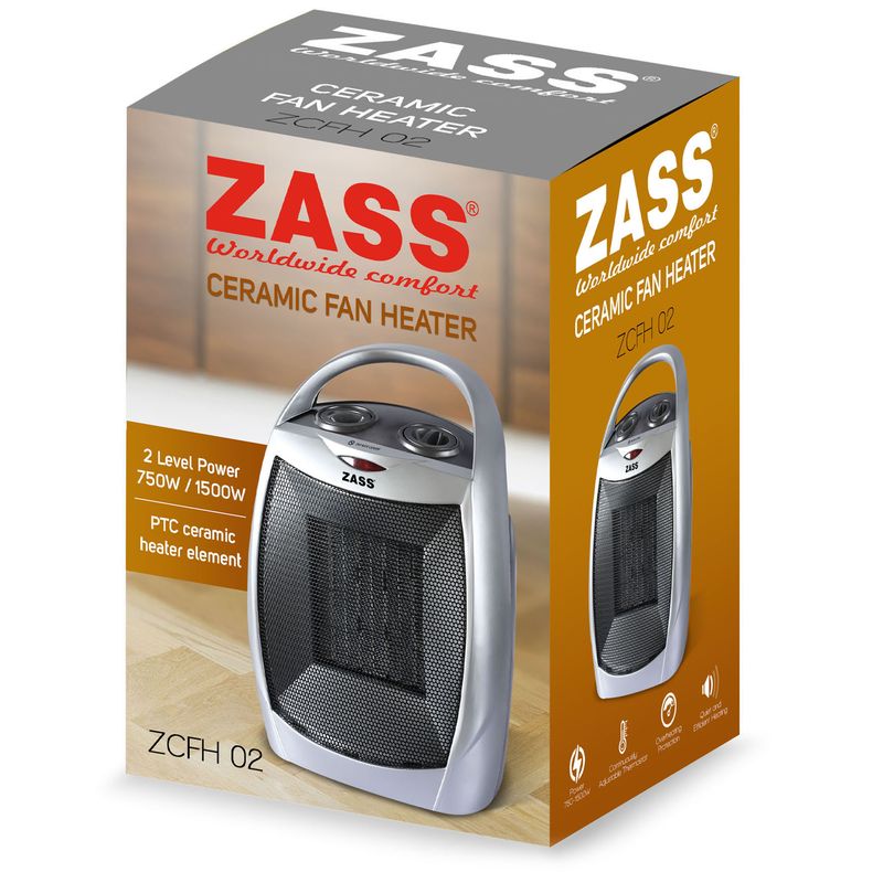 Casa si Gradina - Termice - Generatoare de aer cald - Aeroterma Ceramica Zass ZCFH 02, argintiu - Infinity.ro