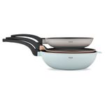 Casa si Gradina - Bucatarie si vesela - Vase pentru gatit - Tigai si seturi - Set 3 tigai antiaderente din aluminiu turnat sub presiune Zass Gourmet ZG-ACS 03 Pastel, multicolor - Infinity.ro