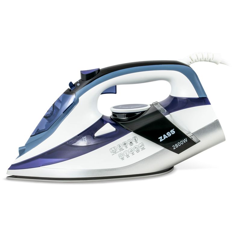 Electronice si Electrocasnice - Ingrijirea tesaturilor - Fiare de calcat - Fier de calcat cu abur Zass A 22, alb-albastru - Infinity.ro