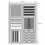 Casa si Gradina - Textile si covoare - Covoare - Covoare casa - Covor, gri/model, 57x90, ALMAS - Infinity.ro
