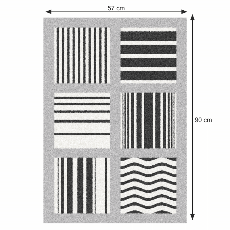 Casa si Gradina - Textile si covoare - Covoare - Covoare casa - Covor, gri/model, 57x90, ALMAS - Infinity.ro