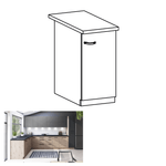 Casa si Gradina - Mobilier - Dulapuri si sifoniere - Dulapuri - Dulap de jos, stejar artizanal, dreapta, LANGEN D40 - Infinity.ro