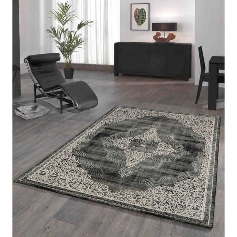 Casa si Gradina - Textile si covoare - Covoare - Covoare casa - Covor Merinos, Elite 23045 90, Negru, 120 x 170 cm - Infinity.ro