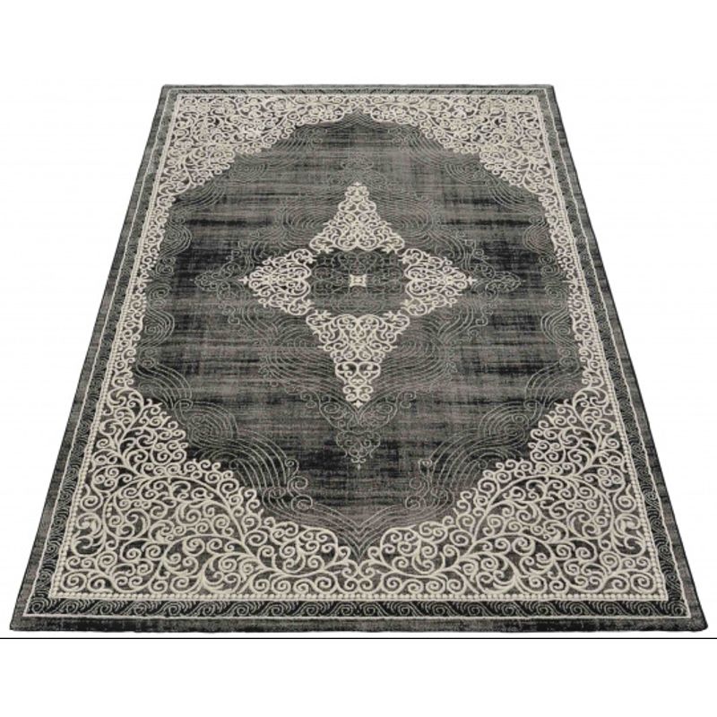 Casa si Gradina - Textile si covoare - Covoare - Covoare casa - Covor Merinos, Elite 23045 90, Negru, 120 x 170 cm - Infinity.ro