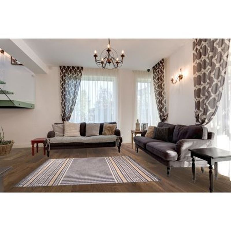 Casa si Gradina - Textile si covoare - Covoare - Covoare casa - Covor Merinos, Kilim 80122 95, Gri, 160 x 230 cm - Infinity.ro