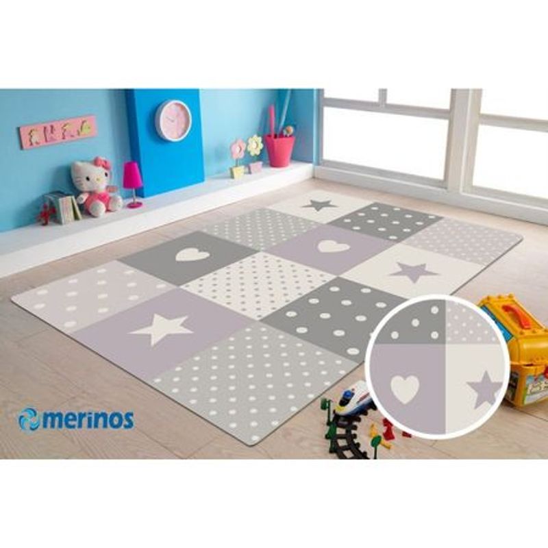 Casa si Gradina - Textile si covoare - Covoare - Covoare casa - Covor Merinos, Pastel Kids 20339 250, Lila, 140 x 200 cm - Infinity.ro