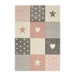 Casa si Gradina - Textile si covoare - Covoare - Covoare casa - Covor Merinos Pastel Kids 20339 255, Roz, 120 x 170 cm - Infinity.ro