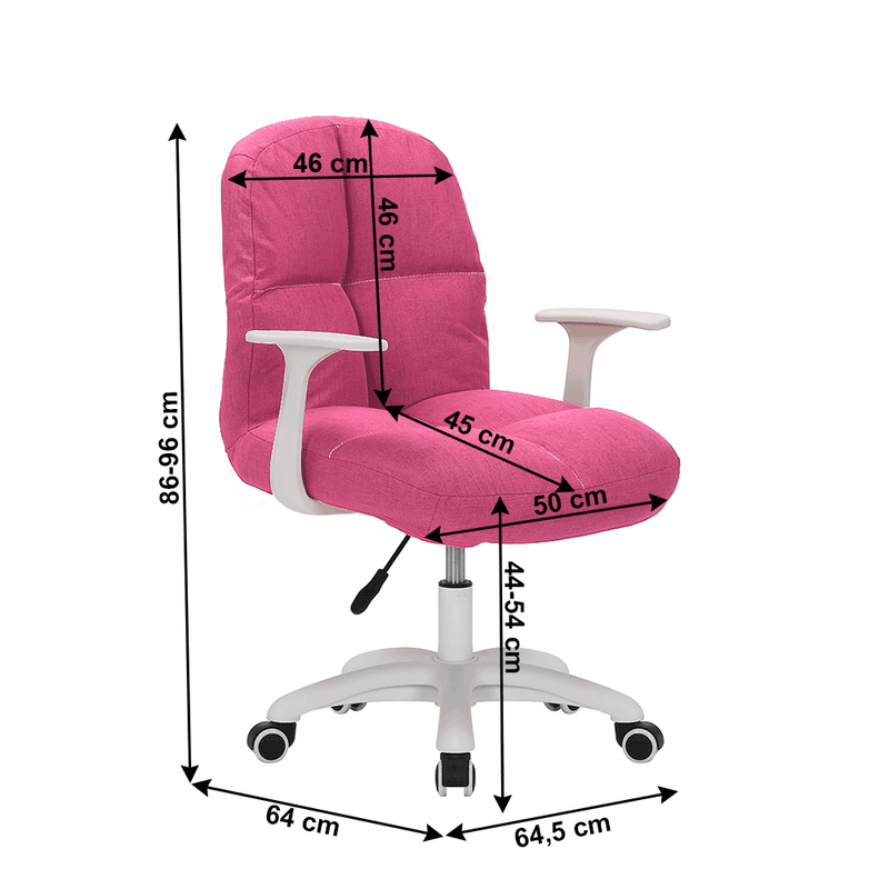 Casa si Gradina - Mobilier - Scaune si fotolii - Scaune - Scaun de birou, roz, TALBOT - Infinity.ro