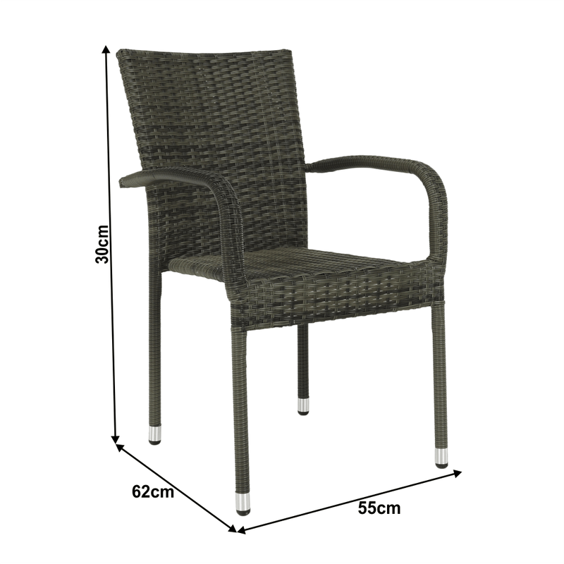 Casa si Gradina - Gradina si terasa - Mobilier exterior - Scaune si sezlonguri gradina - Scaun de gradina, gri, VIPANA NEW - Infinity.ro