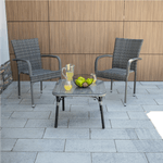 Casa si Gradina - Gradina si terasa - Mobilier exterior - Scaune si sezlonguri gradina - Scaun de gradina, gri, VIPANA NEW - Infinity.ro