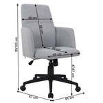 Casa si Gradina - Mobilier - Scaune si fotolii - Fotolii - Fotoliu de birou, gri/negru, ILIAS - Infinity.ro