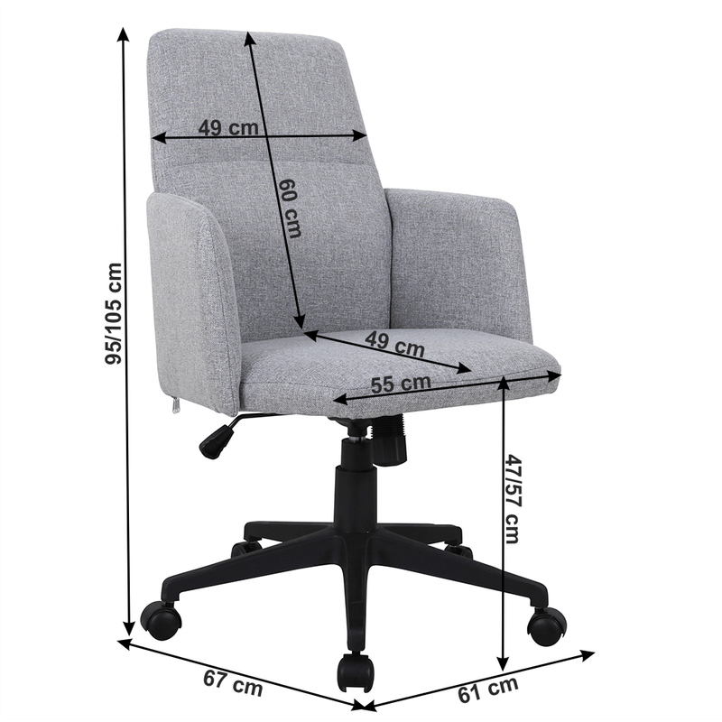 Casa si Gradina - Mobilier - Scaune si fotolii - Fotolii - Fotoliu de birou, gri/negru, ILIAS - Infinity.ro