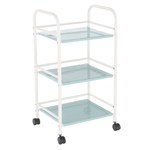 Casa si Gradina - Mobilier - Comode si corpuri - Corpuri bucatarie - Carucior de servire, alb / neo menta, ORGON - Infinity.ro