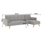 Casa si Gradina - Mobilier - Canapele si coltare - Canapele - Set canapea, gri, dreapta, SOLMA - Infinity.ro