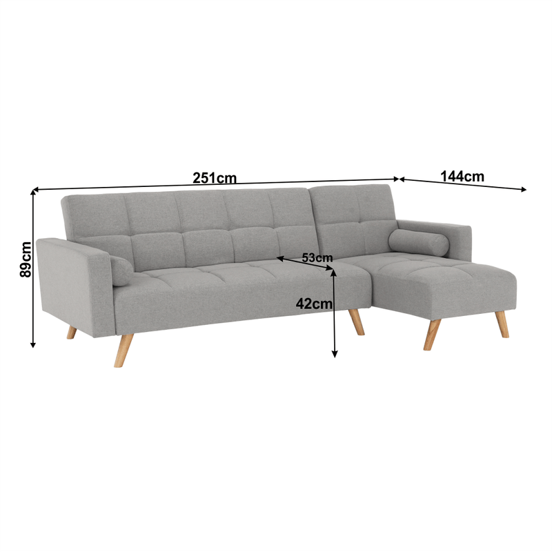 Casa si Gradina - Mobilier - Canapele si coltare - Canapele - Set canapea, gri, dreapta, SOLMA - Infinity.ro