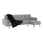 Casa si Gradina - Mobilier - Canapele si coltare - Canapele - Set canapea, gri, dreapta, SOLMA - Infinity.ro