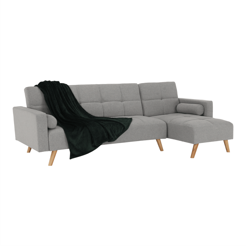 Casa si Gradina - Mobilier - Canapele si coltare - Canapele - Set canapea, gri, dreapta, SOLMA - Infinity.ro