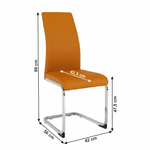 Casa si Gradina - Mobilier - Scaune si fotolii - Scaune - Scaun dining, mustar / crom, VATENA - Infinity.ro