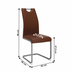 Casa si Gradina - Mobilier - Scaune si fotolii - Scaune - Scaun dining, maro, DEKOMA - Infinity.ro