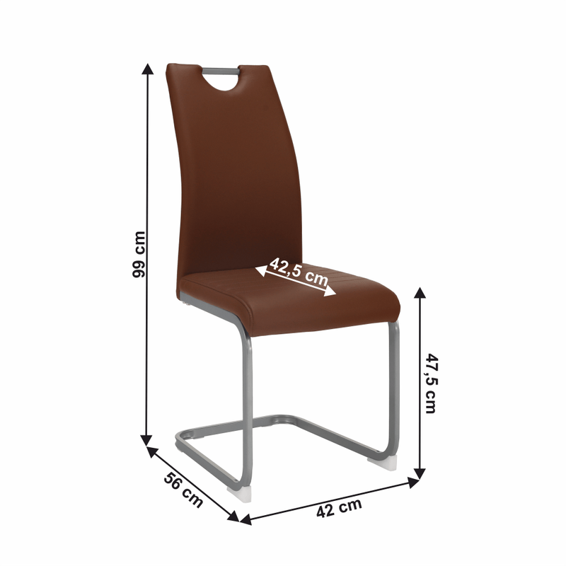 Casa si Gradina - Mobilier - Scaune si fotolii - Scaune - Scaun dining, maro, DEKOMA - Infinity.ro