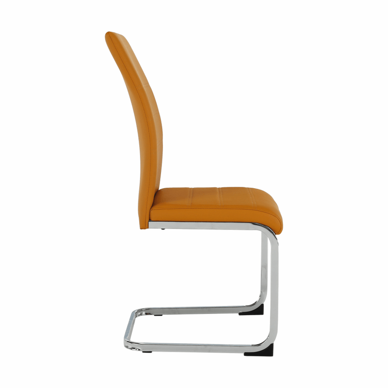 Casa si Gradina - Mobilier - Scaune si fotolii - Scaune - Scaun dining, mustar / crom, VATENA - Infinity.ro